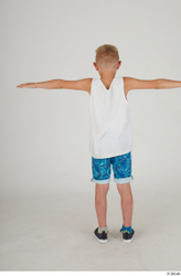 Whole Body Man T poses White Sports Kid Standing Street photo references